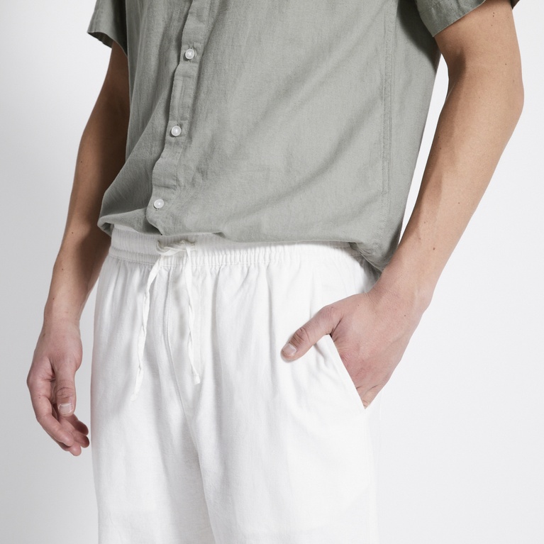 Linen blend pants "Ludvig" Off white